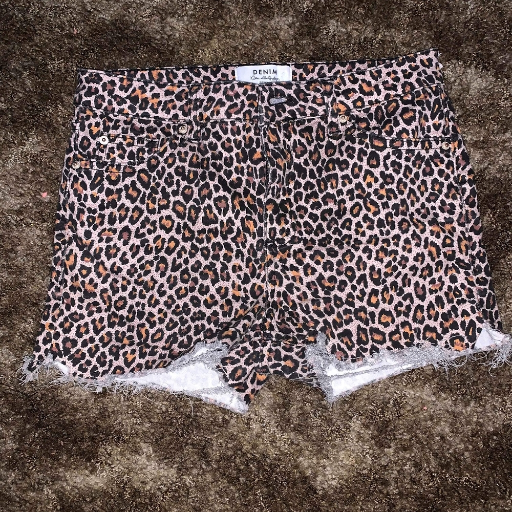 Cheetah print shorts